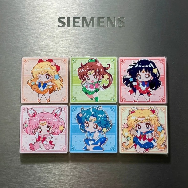 7Pcs/set Sailor Moon Anime Car - Home Decor Sticker 리뷰 및 가격