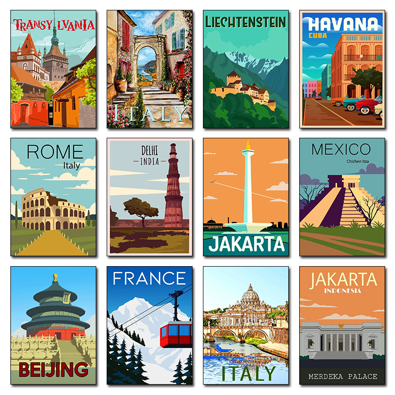 Modern City Landmarks Beijing  - Home Decor Jakarta 리뷰 및 가격