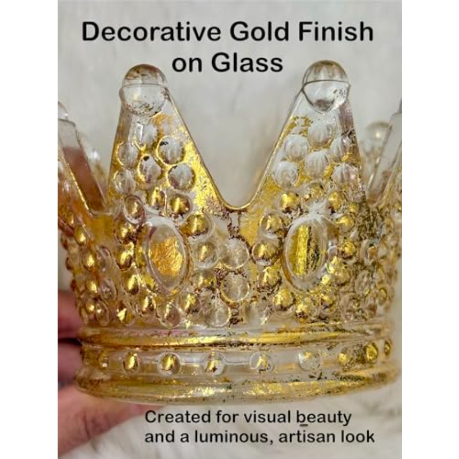 Luxury crown glass candle hold - Home Decor Gold 리뷰 및 가격