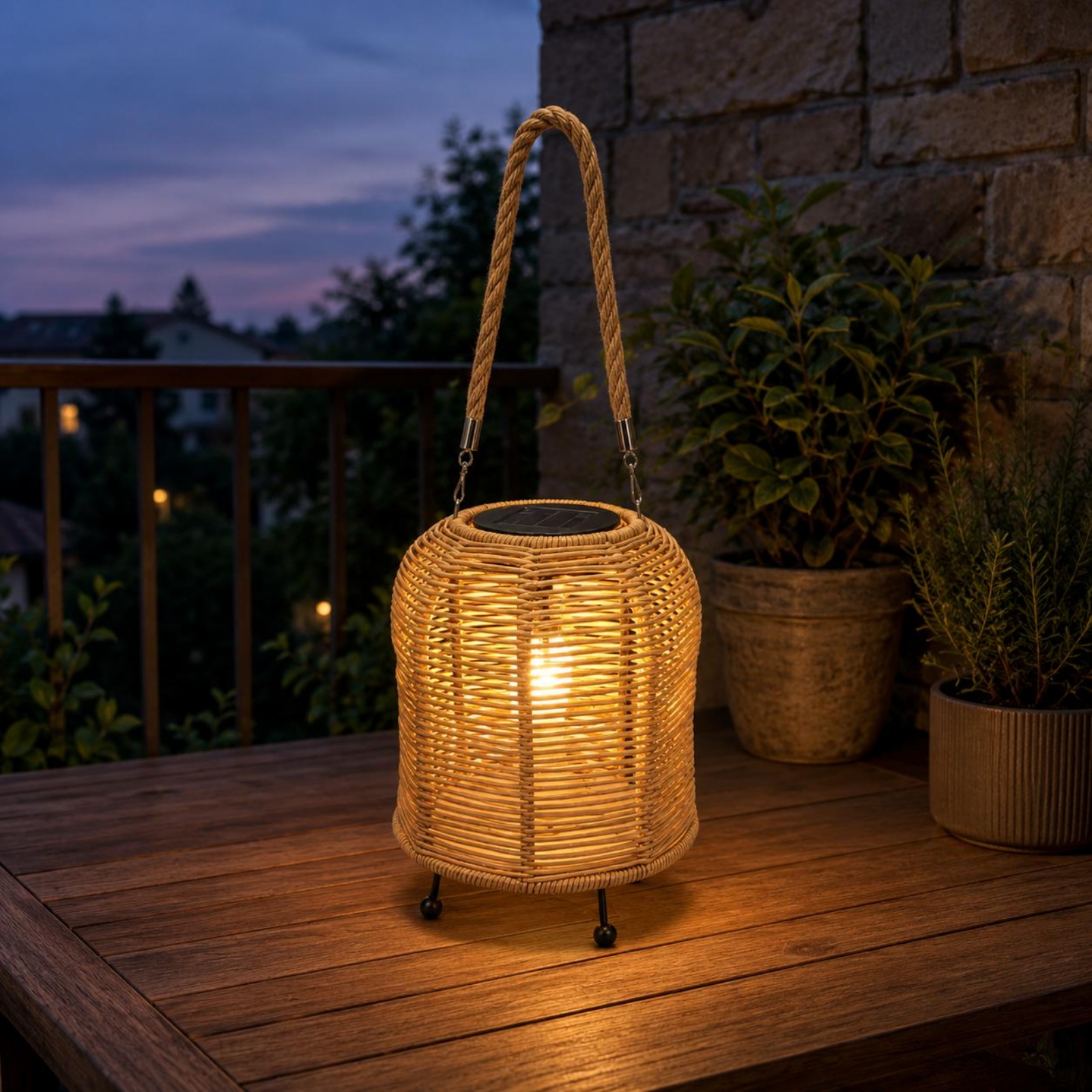 Handwoven Solar Lantern Warm L - Home Decor Outdoor 리뷰 및 가격