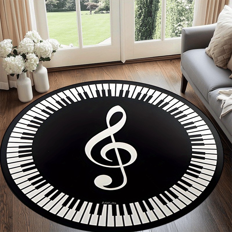 Round Piano Keyboard Rug Music - Home Decor Trend 2026 리뷰 및 가격