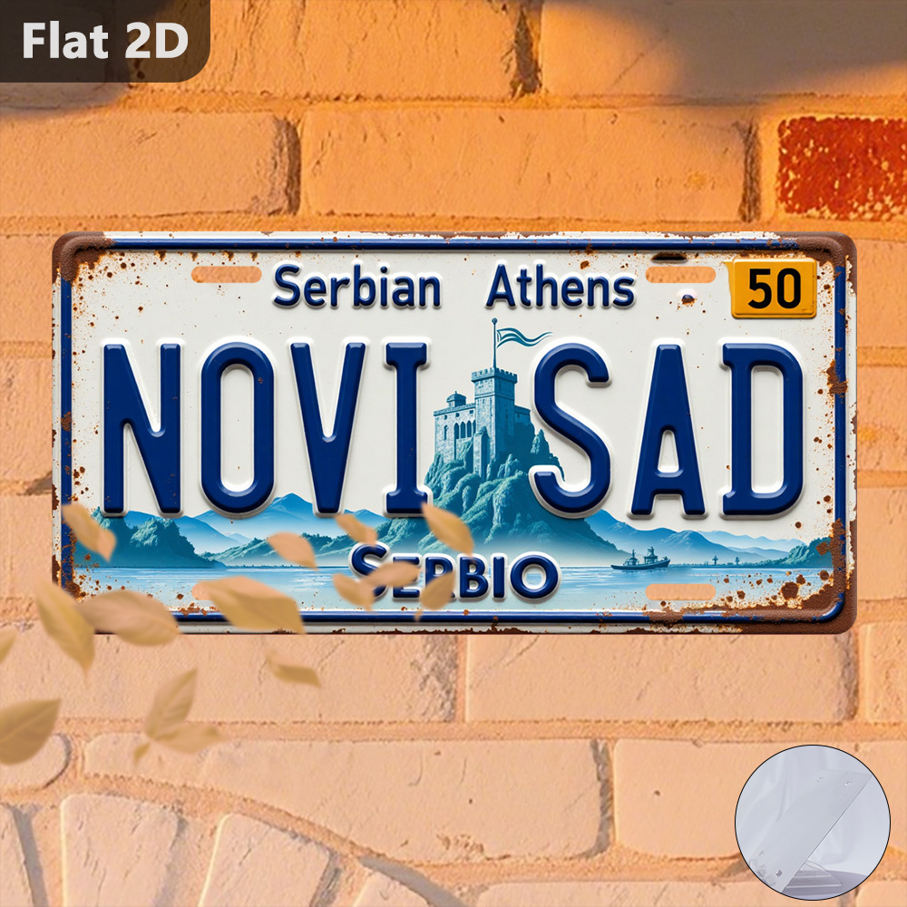 Vintage Novi Sad Cityscape Tin - Home Decor Novi Sad 리뷰 및 가격