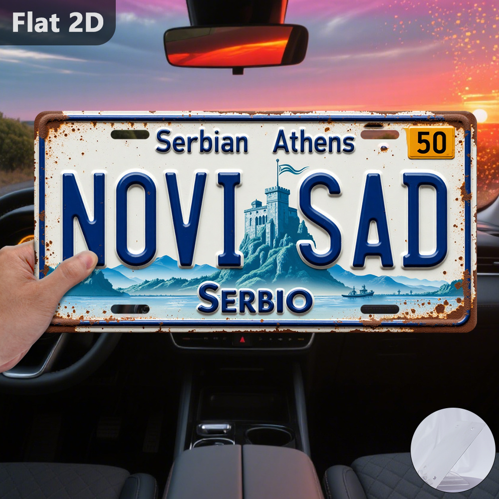 Vintage Novi Sad Cityscape Tin - Home Decor Novi Sad 리뷰 및 가격
