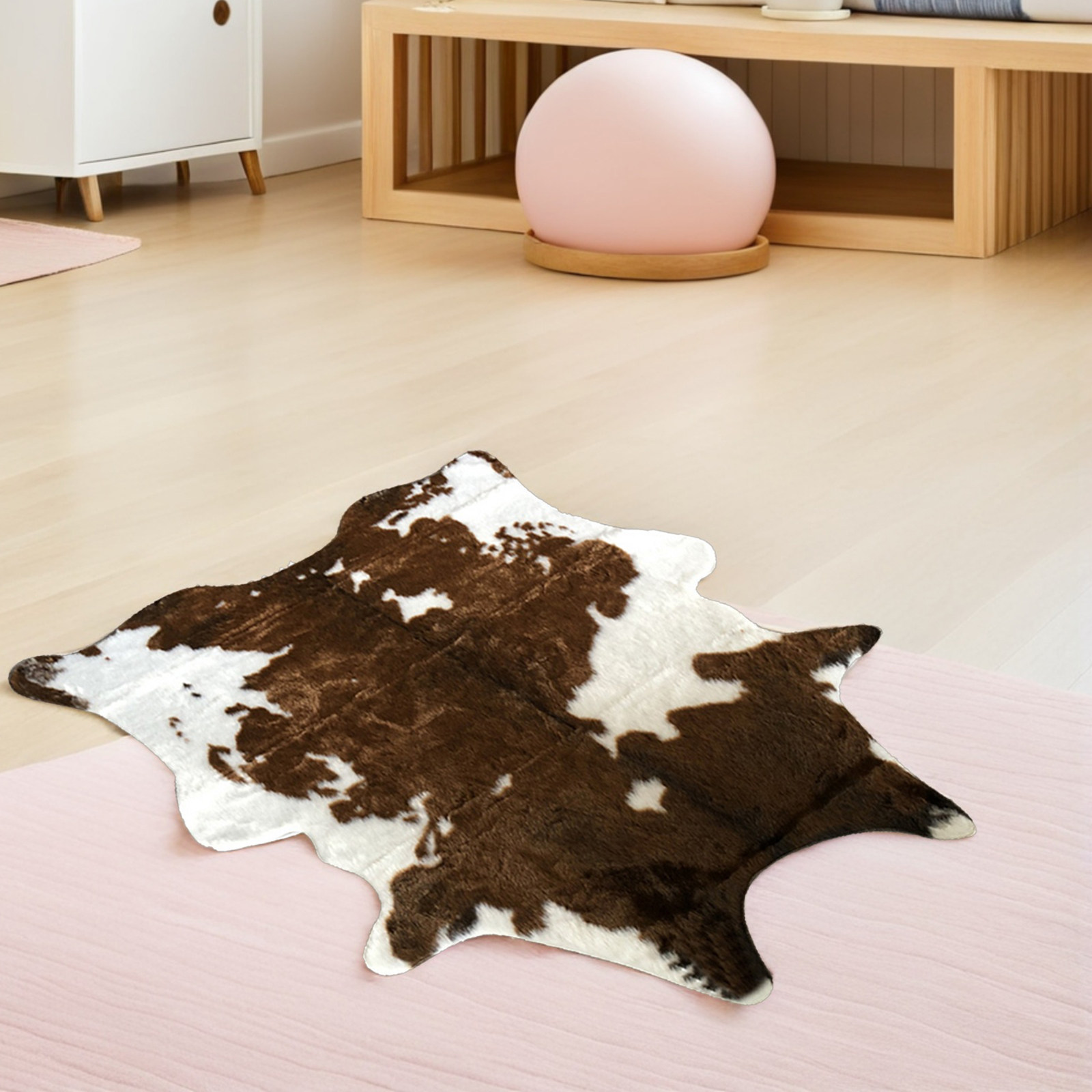 Faux Leather Carpet Cowhide Ca - Cowhide Rug Faux 리뷰 및 가격