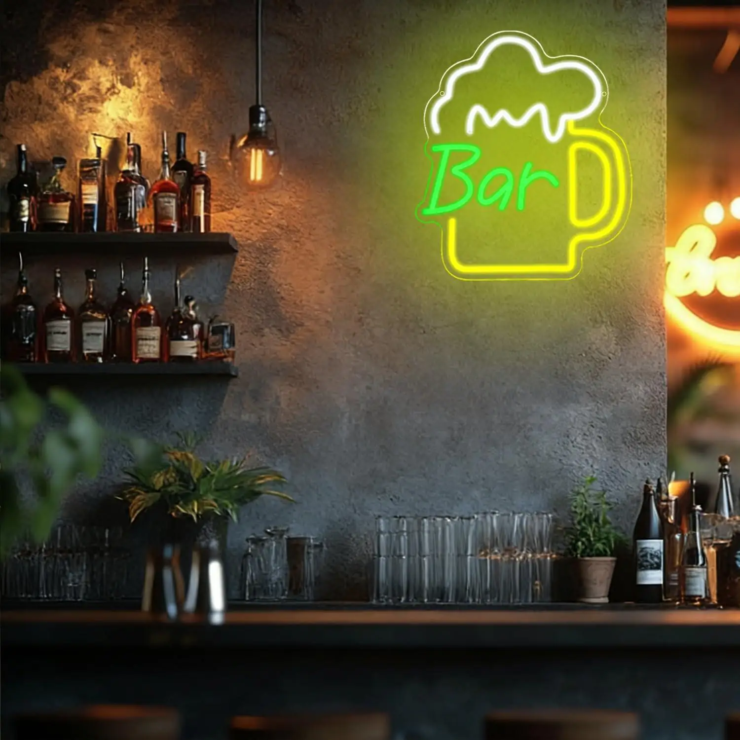Beer Bar Neon Sign USB Dimmabl - Home Decor Kitchen 리뷰 및 가격