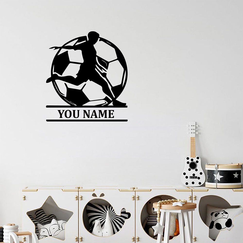 1PC Fashion Soccer Customized  - Home Decor Sticker 리뷰 및 가격