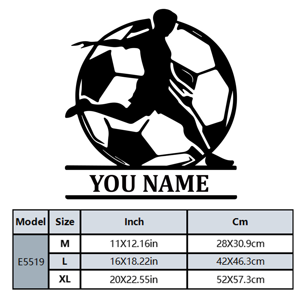 1PC Fashion Soccer Customized  - Home Decor Sticker 리뷰 및 가격