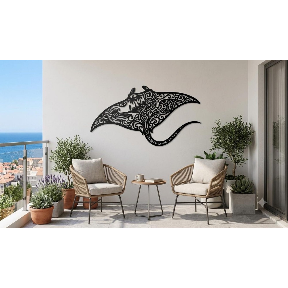 Brand Tribal Manta Ray Metal W - Home Decor Brand 리뷰 및 가격