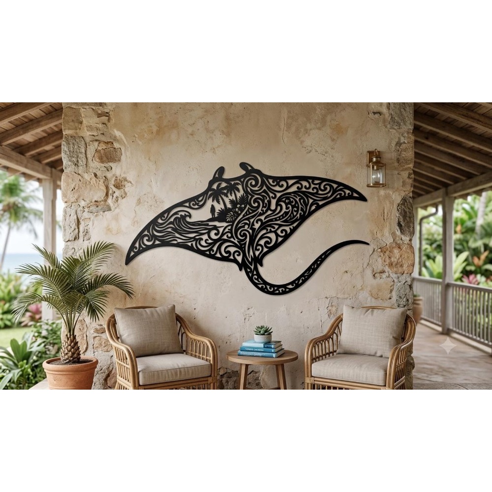 Brand Tribal Manta Ray Metal W - Home Decor Brand 리뷰 및 가격