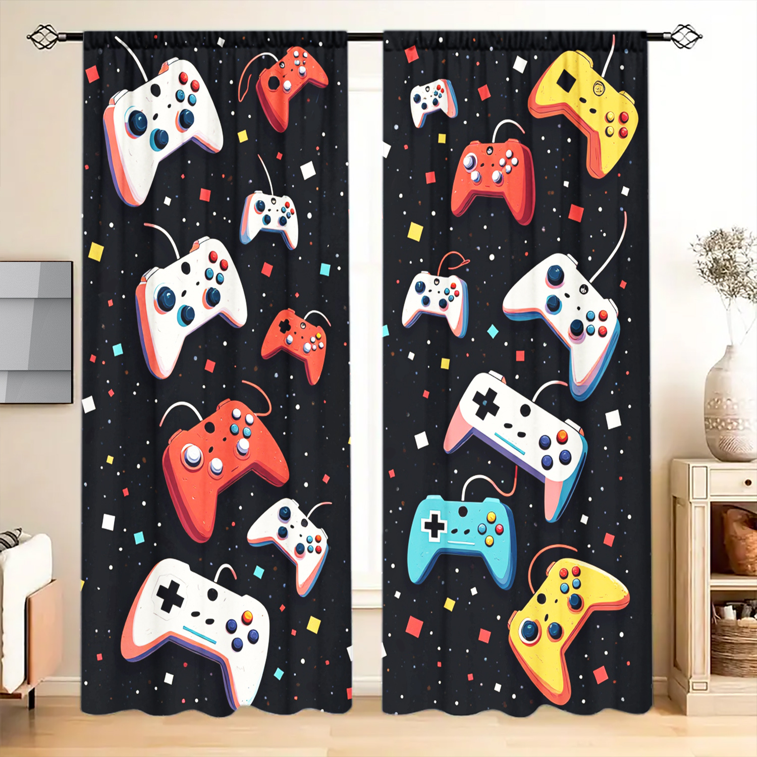 Gamer Room Decor Curtains Blac - Home Decor Youtube Videos 리뷰 및 가격