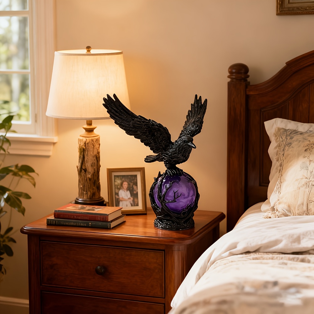 Mysterious Raven Moonlight Lam - Home Decor Outdoor 리뷰 및 가격