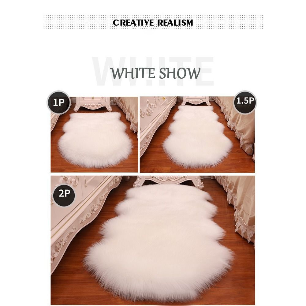 Artificial Sheepskin Long Hair - Cowhide Rug Faux 리뷰 및 가격