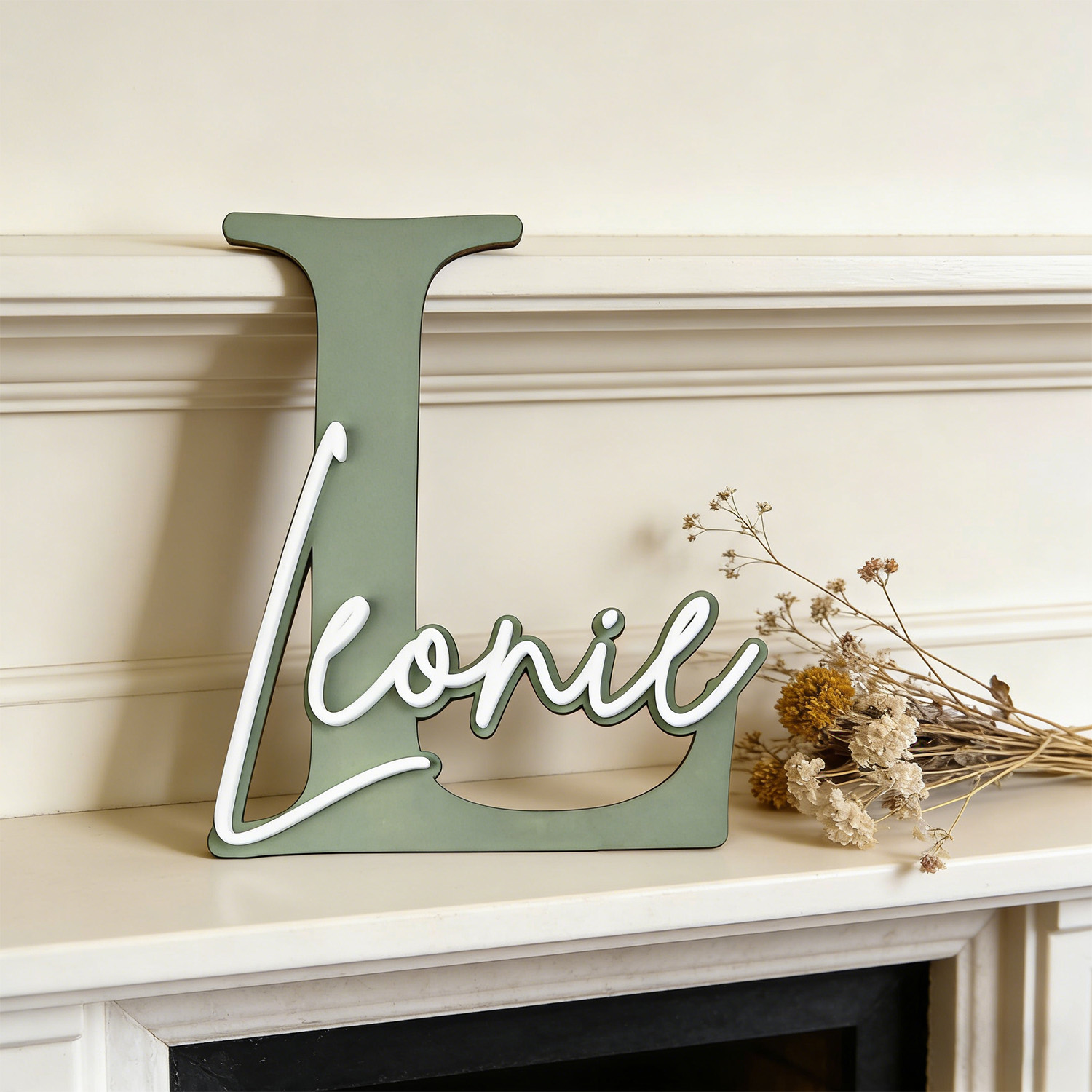 1pc Double-layer Wooden Name D - Home Decor Unique 리뷰 및 가격