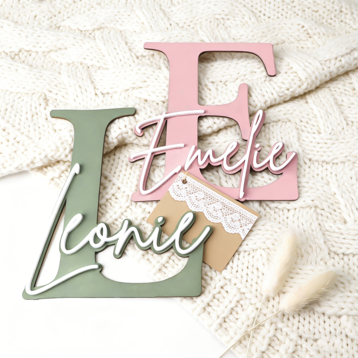 1pc Double-layer Wooden Name D - Home Decor Unique 리뷰 및 가격