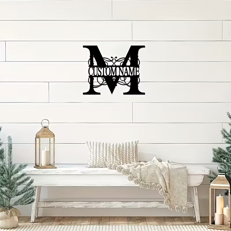 Classic Custom Monogram Metal  - Home Decor Outdoor 리뷰 및 가격