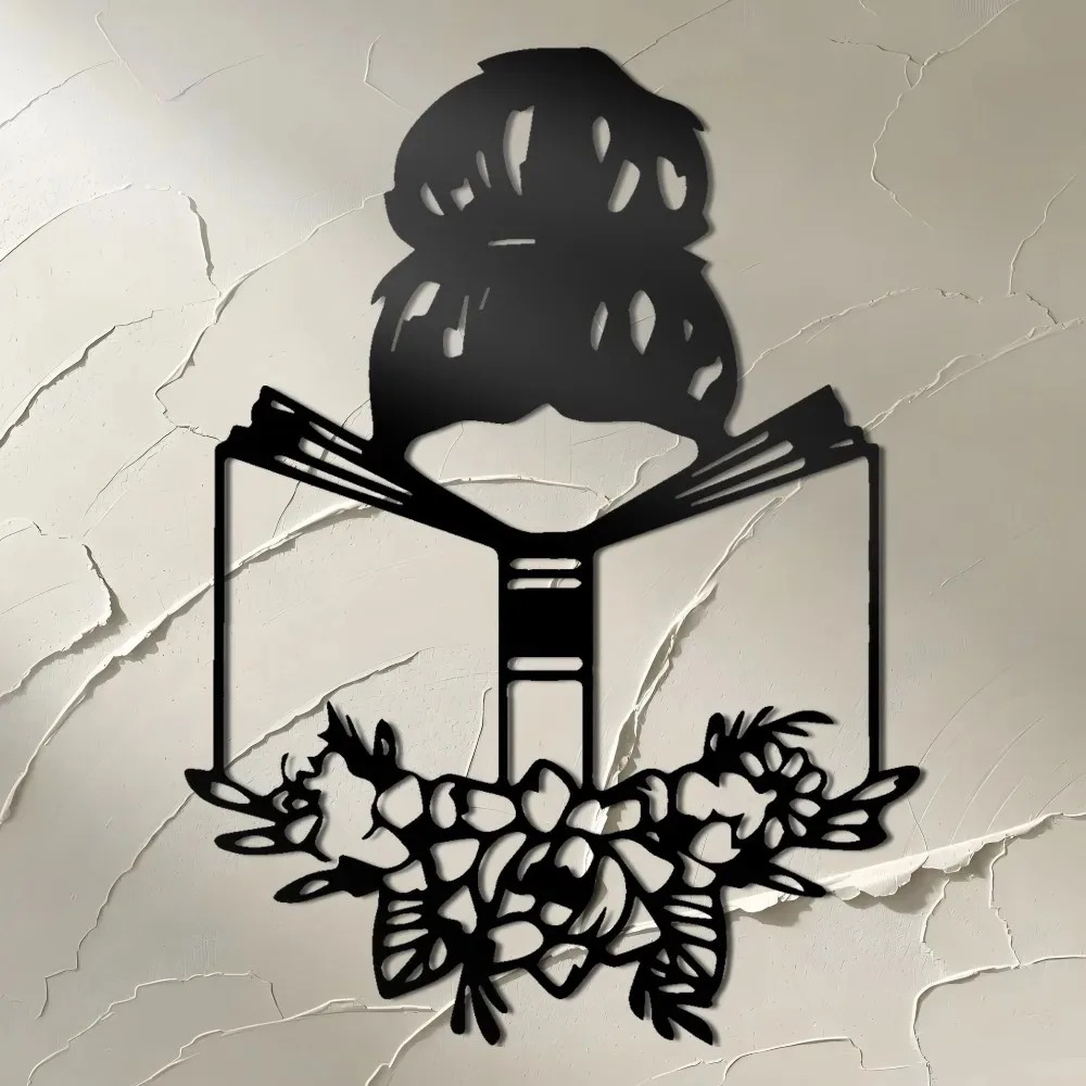 Brand Woman Reading Iron Wall  - Home Decor Brand 리뷰 및 가격