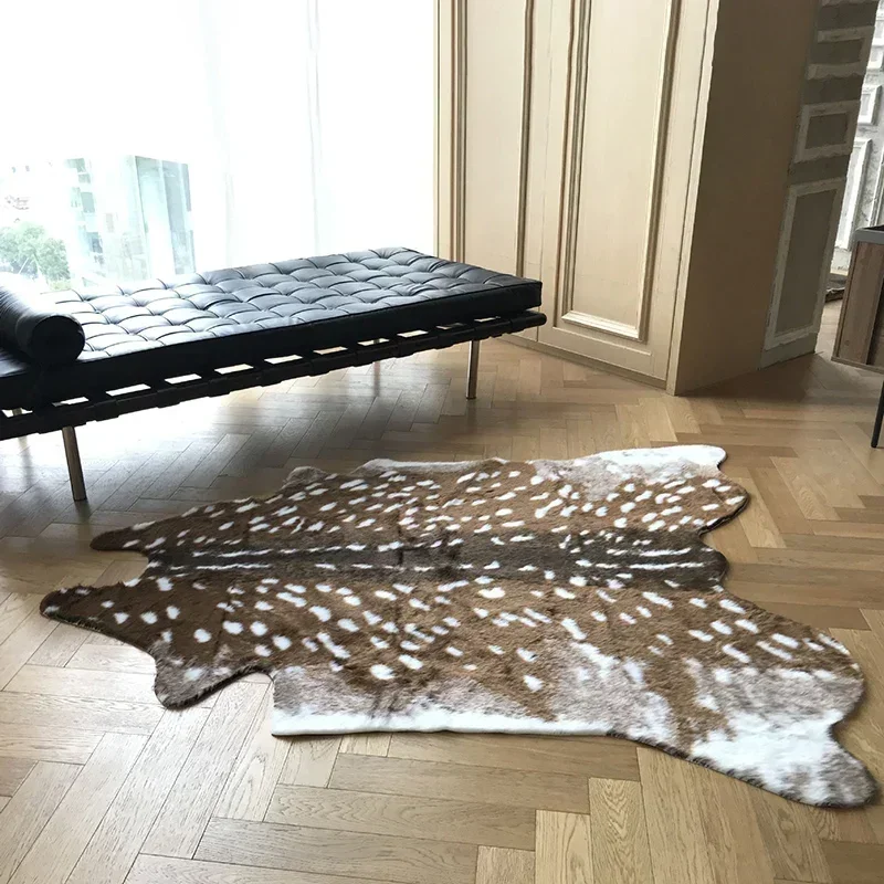 Faux Sika Deer Fur Rugs Imitat - Cowhide Rug Faux 리뷰 및 가격