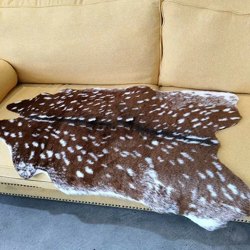 Faux Sika Deer Fur Rugs Imitat - Cowhide Rug Faux 리뷰 및 가격