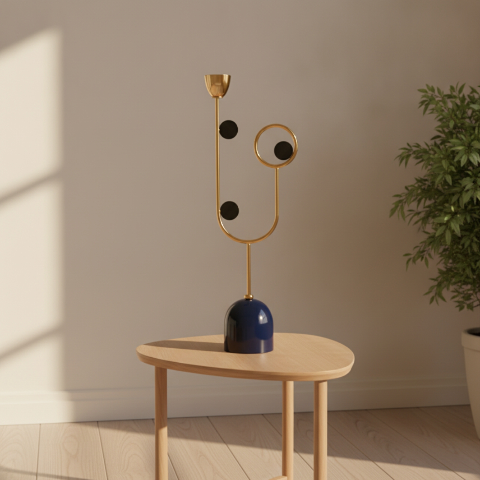 Abstract Gold-toned Candle Hol - Home Decor Gold 리뷰 및 가격