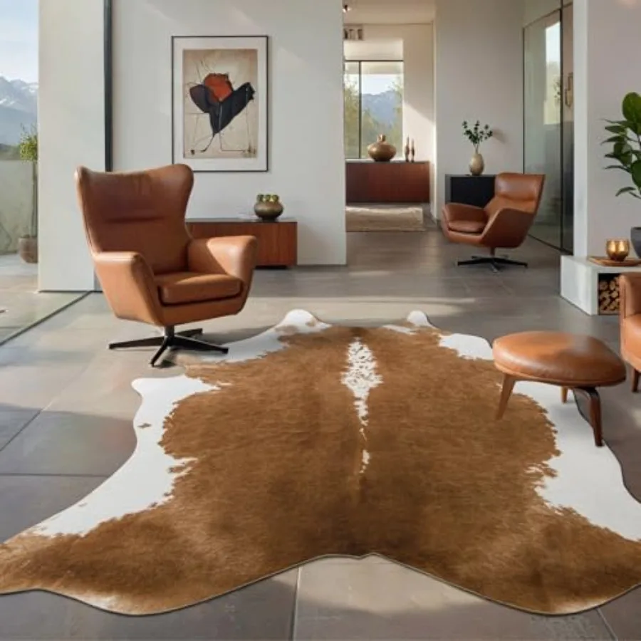 Premium Faux Cowhide Rug, Cow  - Cowhide Rug Faux 리뷰 및 가격