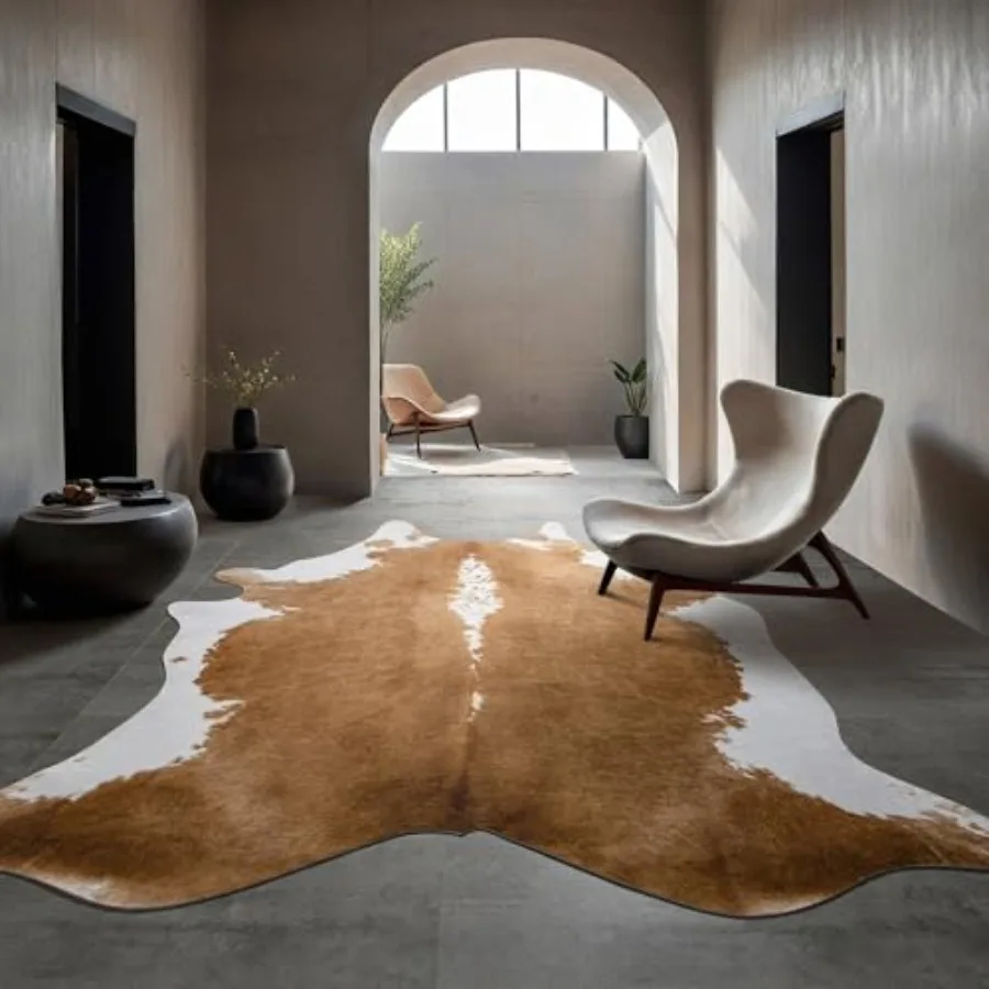 Premium Faux Cowhide Rug, Cow  - Cowhide Rug Faux 리뷰 및 가격