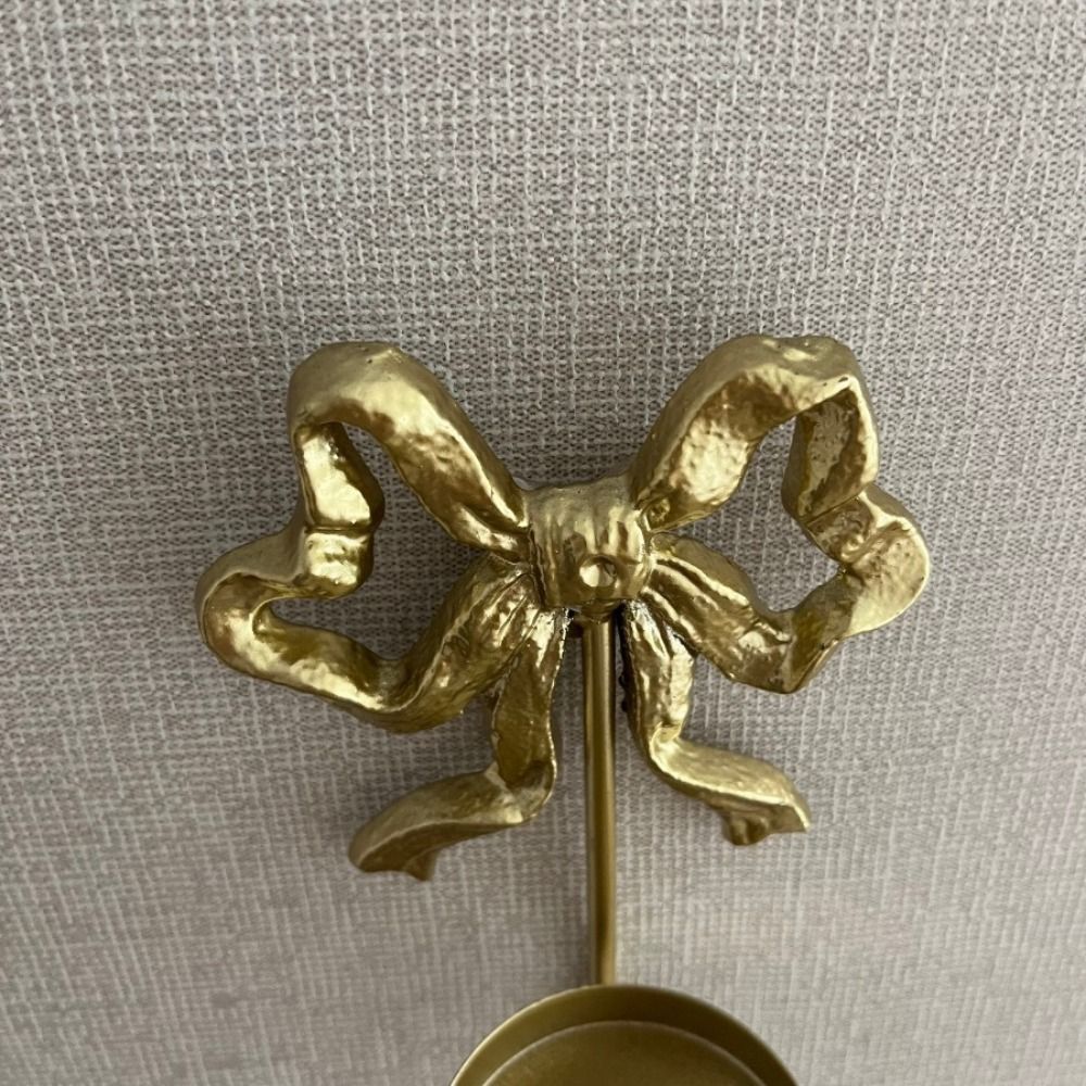 2PCS Retro Wrought Iron Bow Ca - Home Decor Gold 리뷰 및 가격